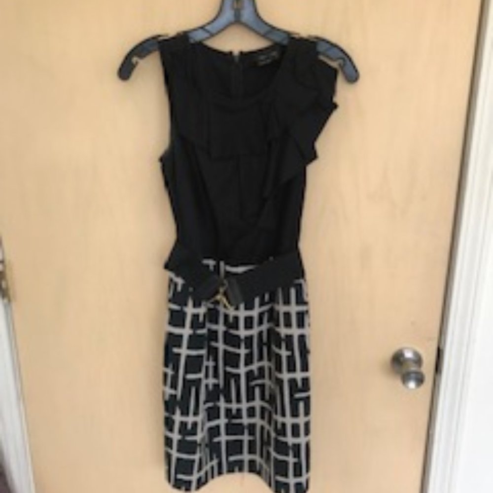 Black Office Dress With Belt
